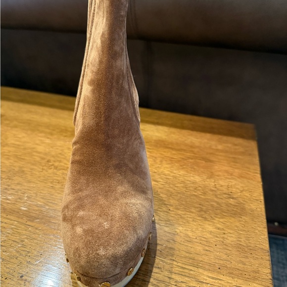 Veronica Beard Brown Suede Ankle Boots - Picture 3 of 4